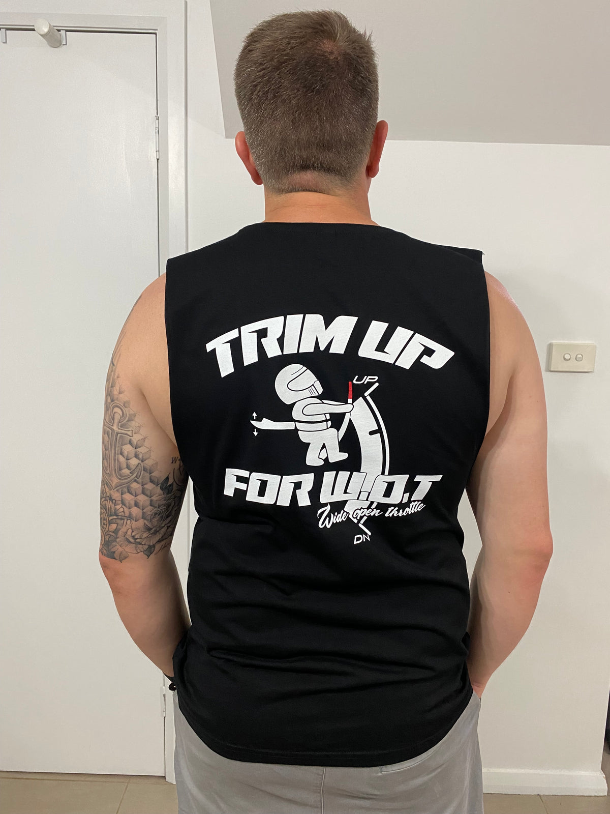 Trim Up For W.O.T Muscle Tee Singlet